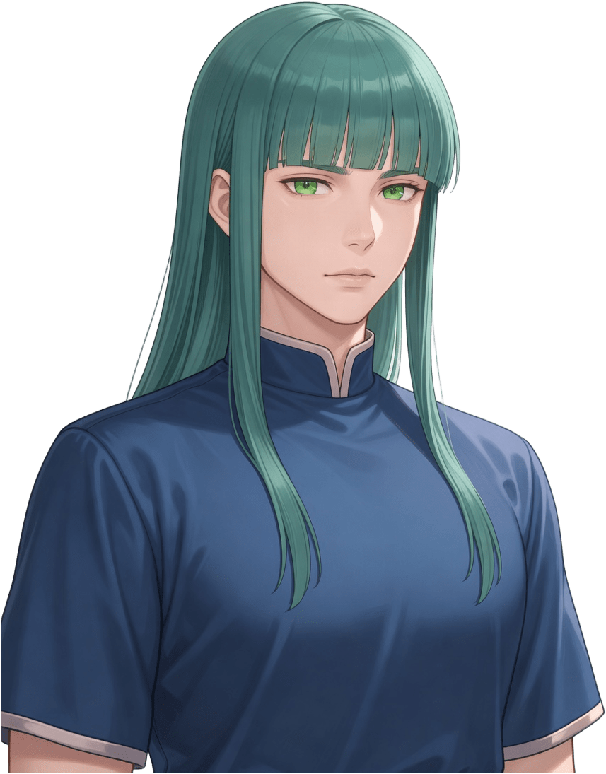 M!MC Portrait Flat Chest - Teal Hime Cut