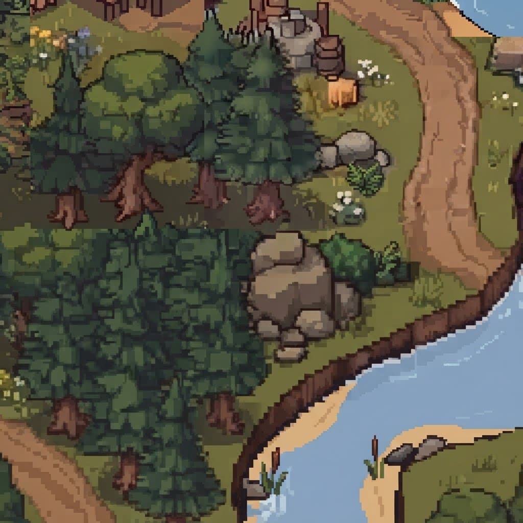Image: This image is a soft, blurry, upscaled layout guid