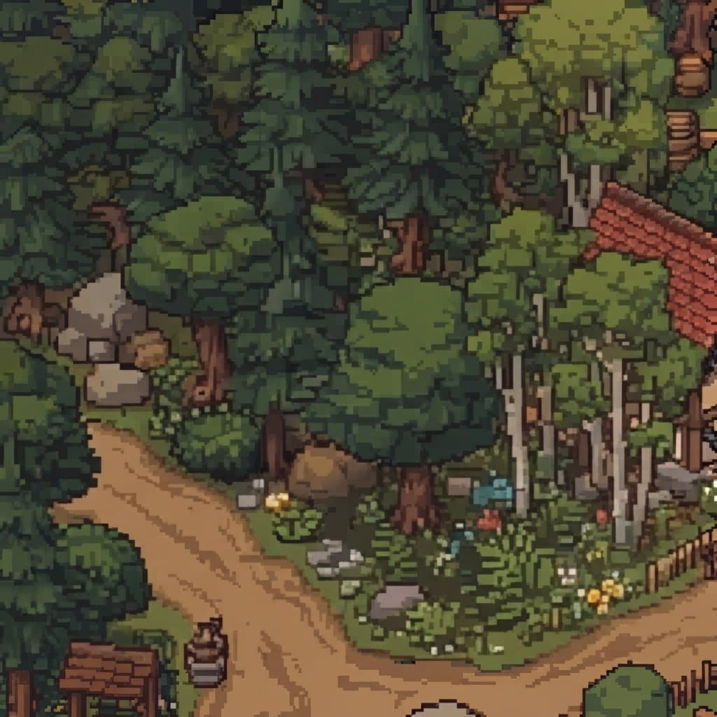 Image: This image is a soft, blurry, upscaled layout guid