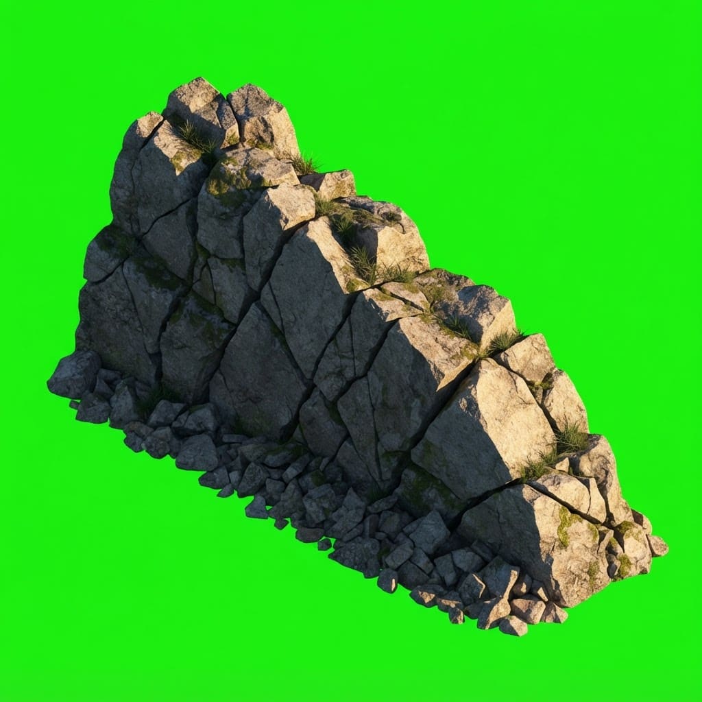 Image: Single game rock formation piece, a natural weathe