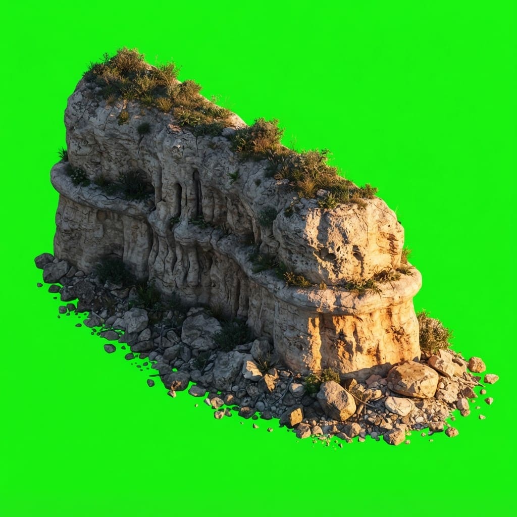 Image: Single game rock formation piece, a natural weathe
