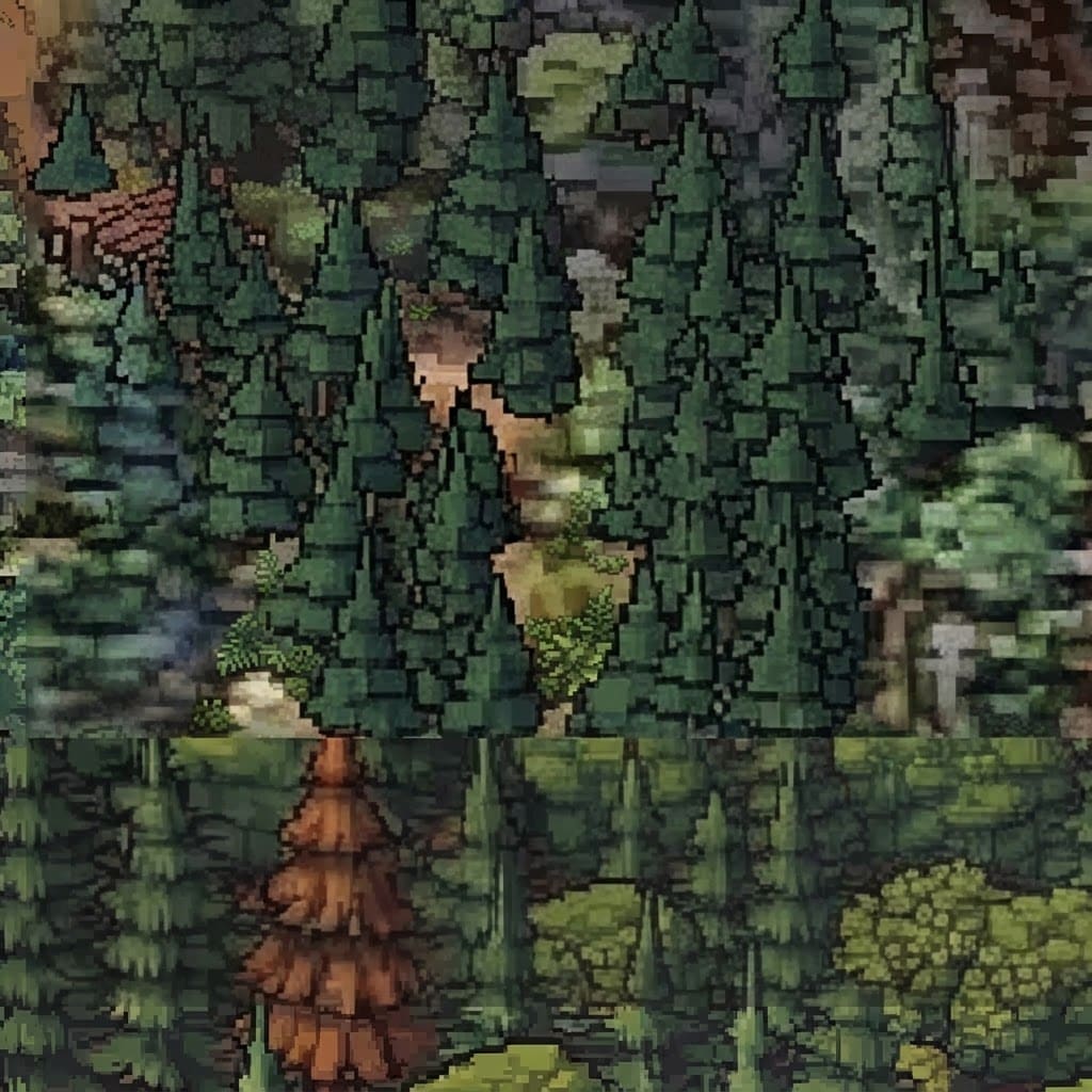 Image: This image is a soft, blurry, upscaled layout guid