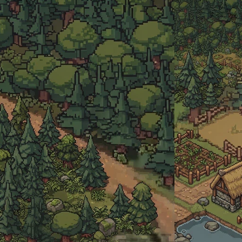 Image: This image is a soft, blurry, upscaled layout guid