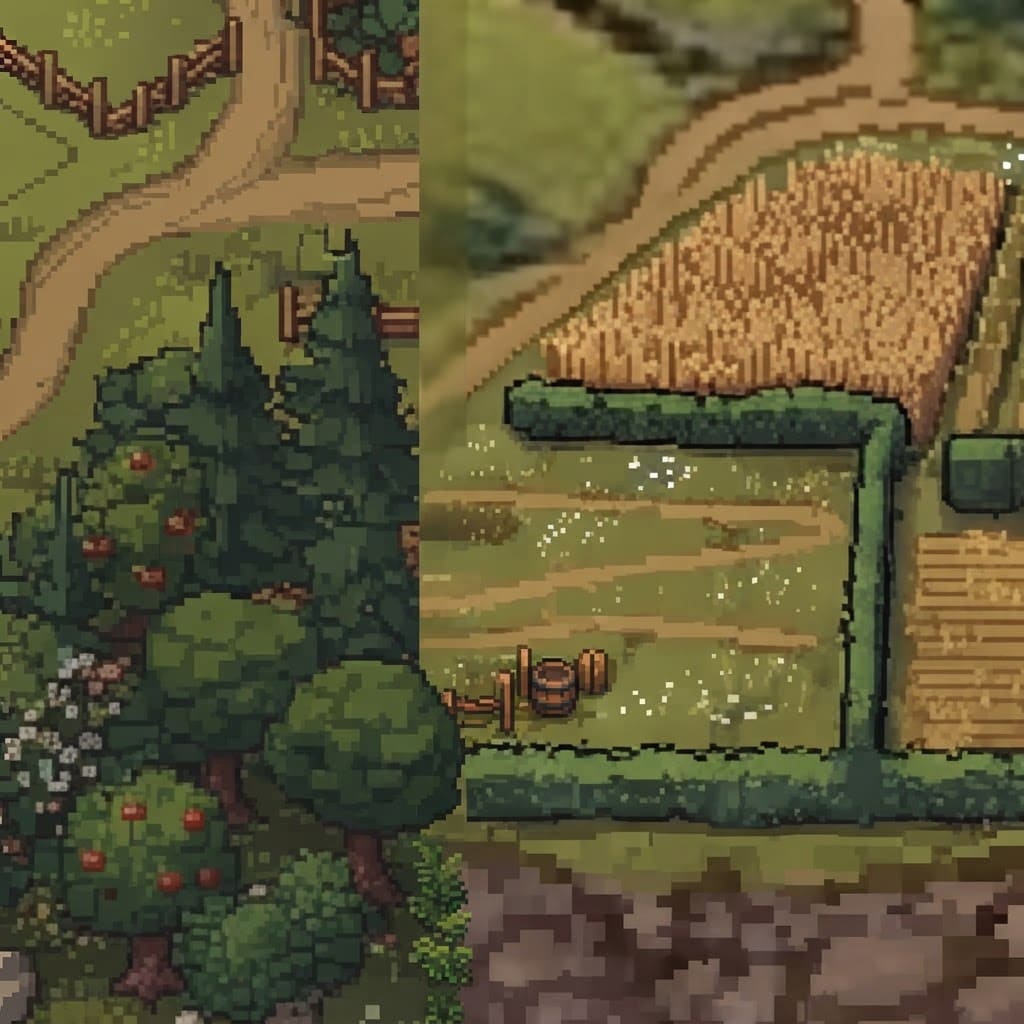 Image: This image is a soft, blurry, upscaled layout guid