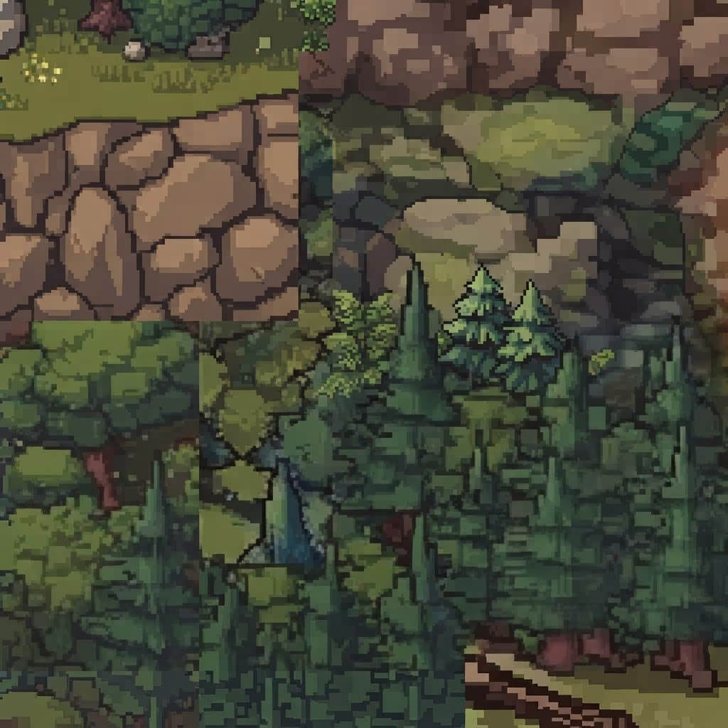Image: This image is a soft, blurry, upscaled layout guid