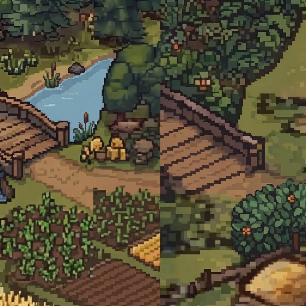 Image: This image is a soft, blurry, upscaled layout guid