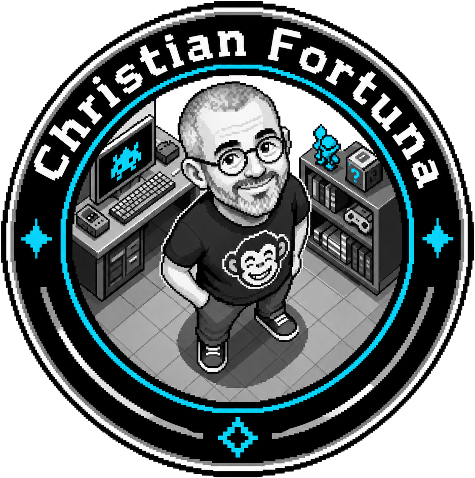 Christian Fortuna Monochrome Arcade Emblem