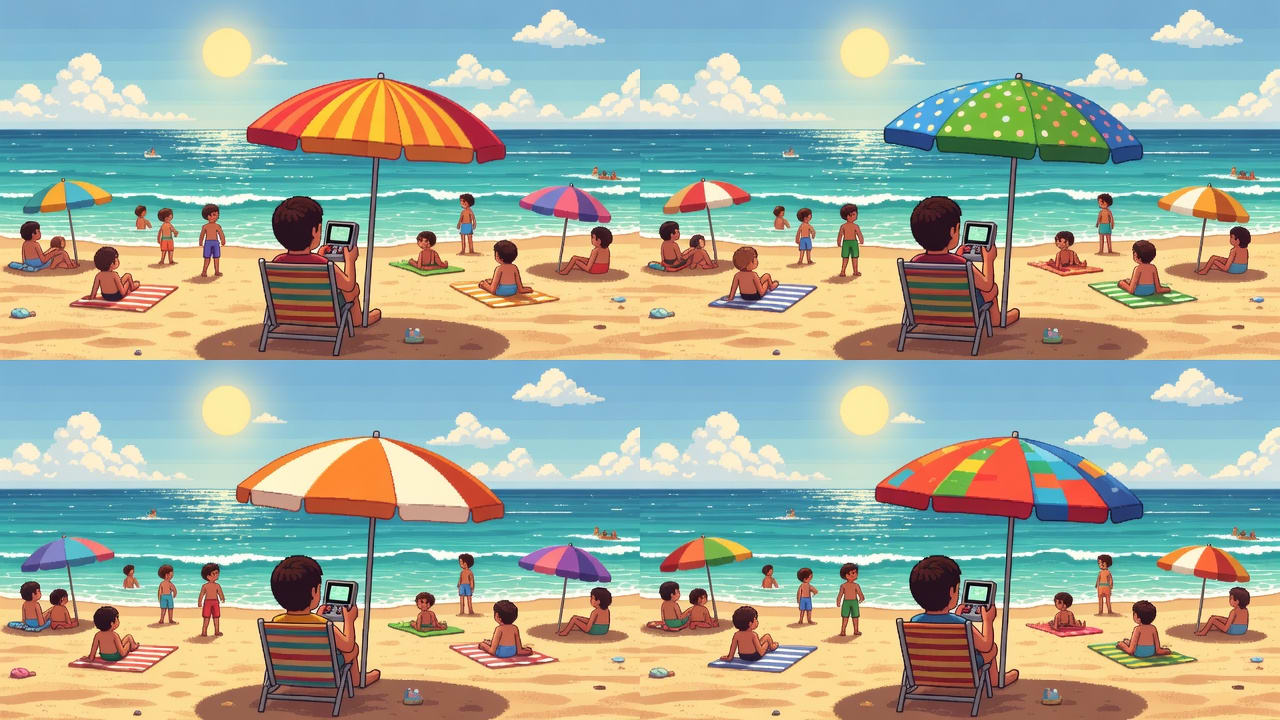Beach Gameboy Pixel Banners (1 / 4)