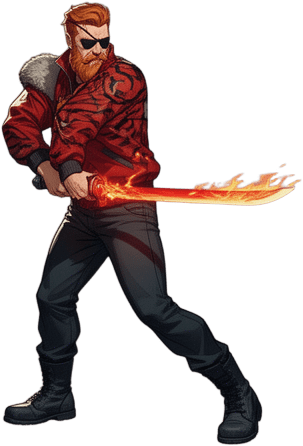 Fiery Sword Warrior