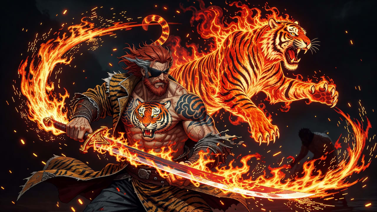 Nial Fire Tiger Super Effect