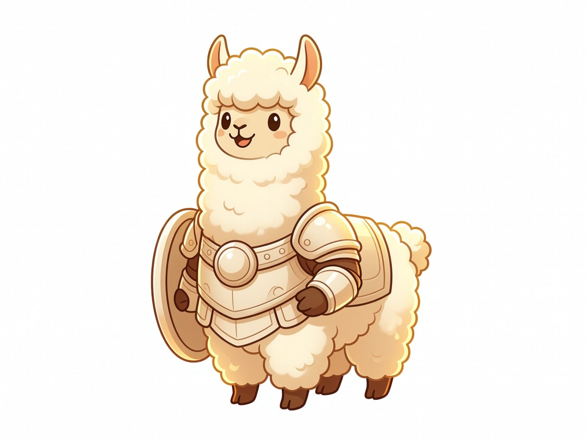 Llama card art - Alpaka hradba