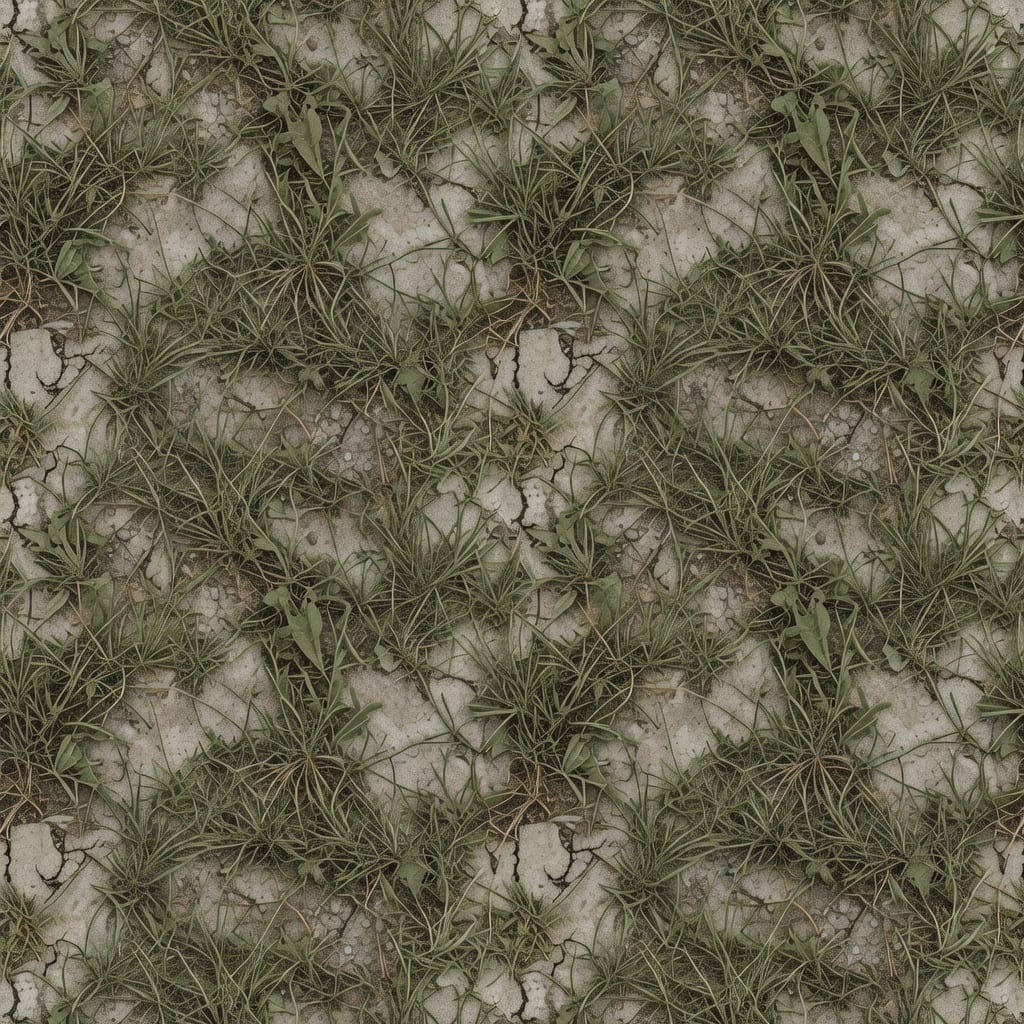 Overgrown Concrete Grass Tile