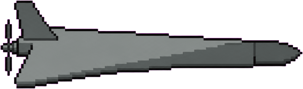 Delta-Wing Drone Side Sprite