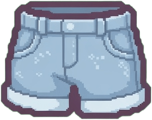 Bottom Denim Shorts