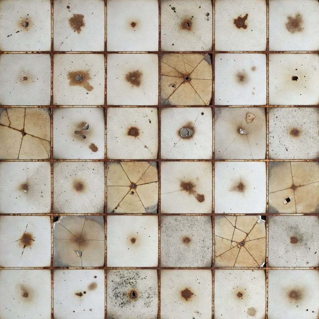 Hospital Ceiling - Water Stained Tiles