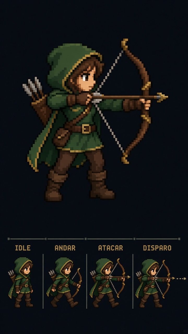 2D Archer Character