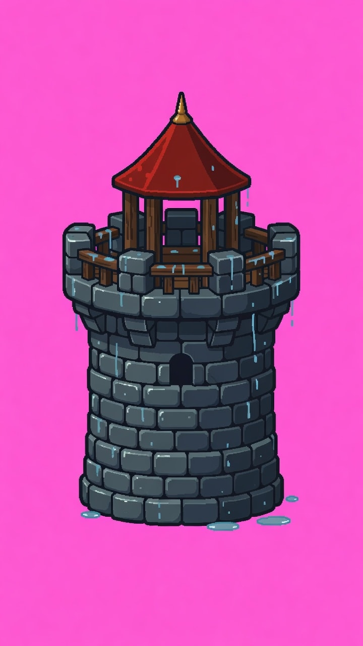 Archery Tower - Rain Wet