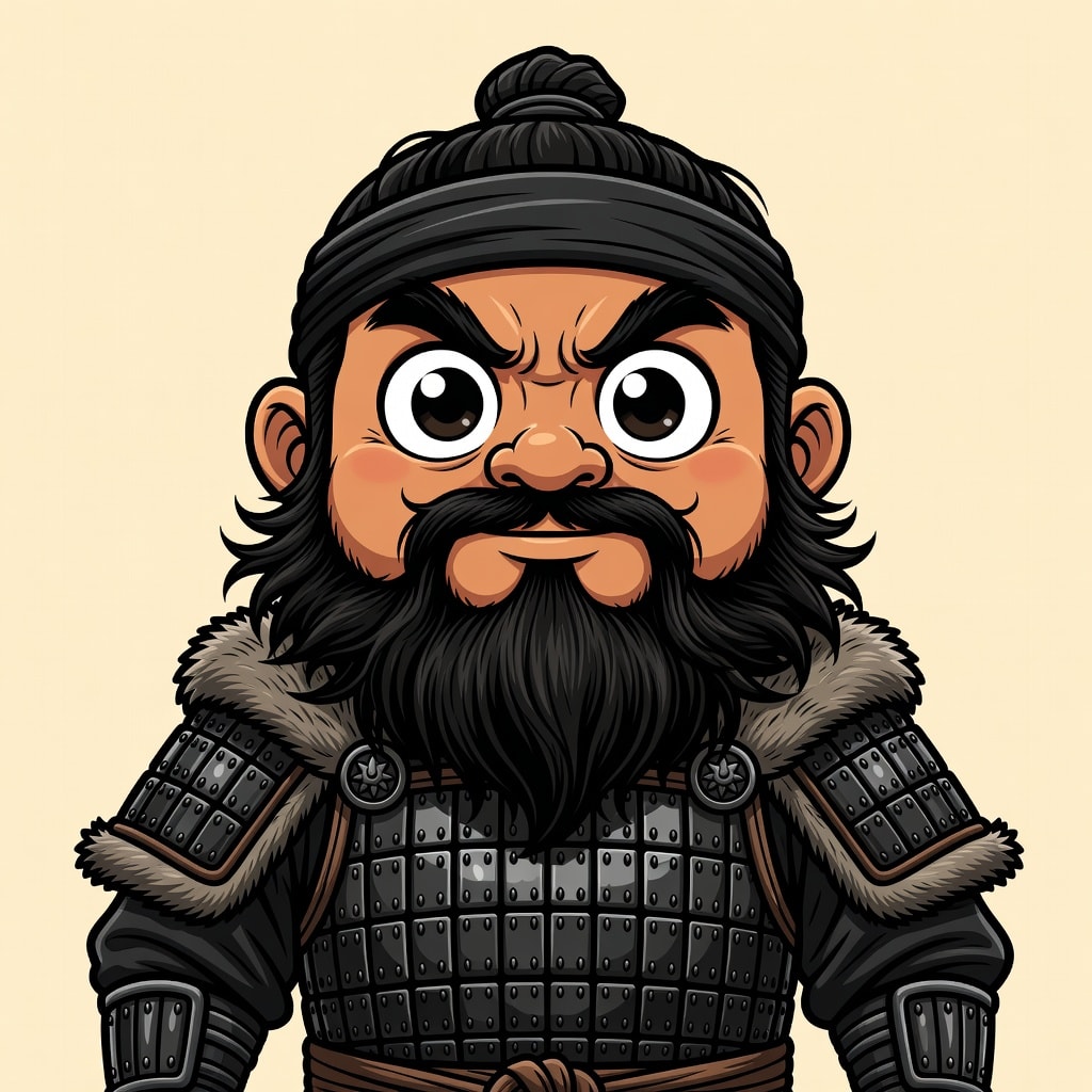 Rpg Character Front View Q版张飞头像 - Free Character Art