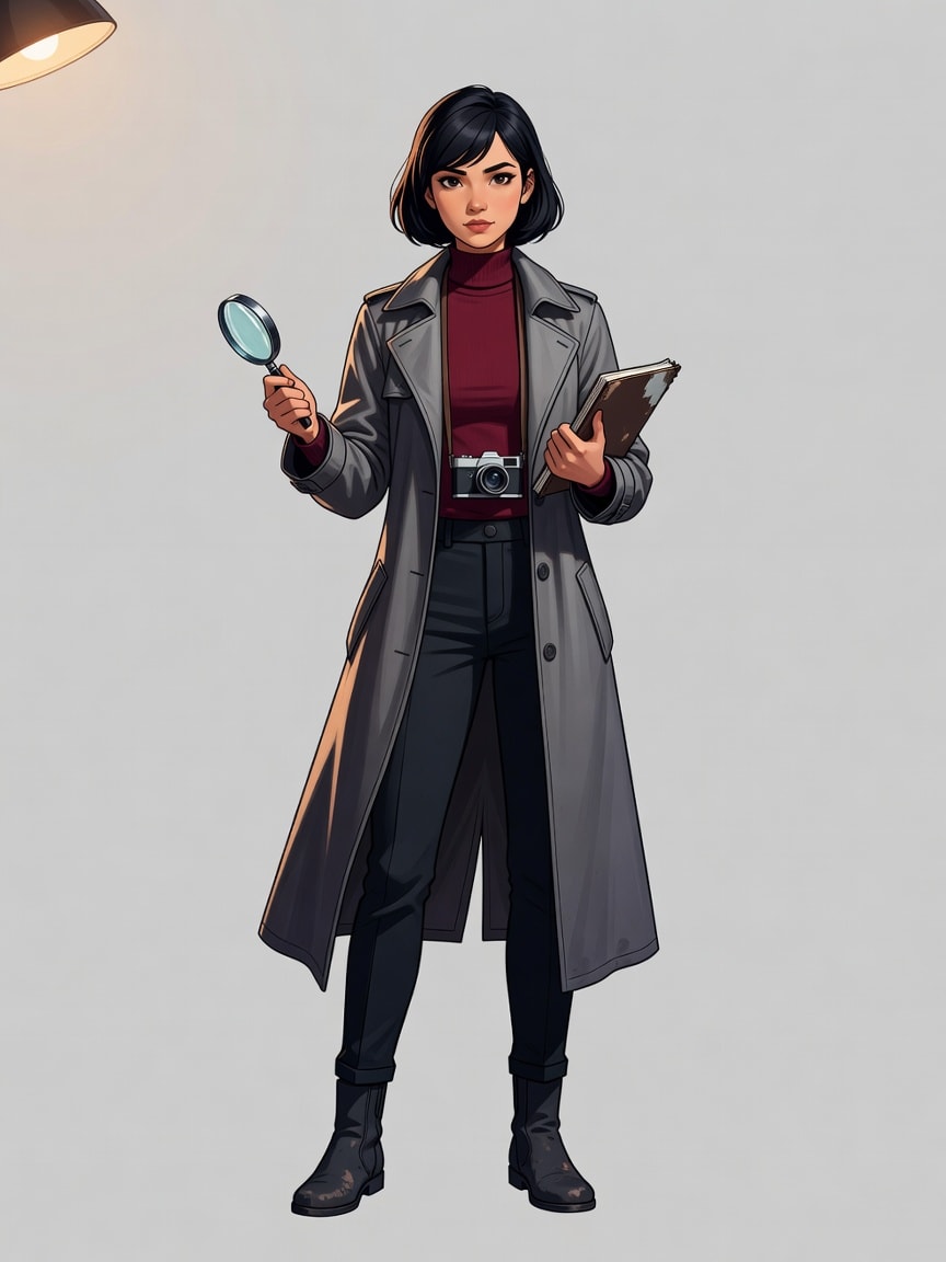 Mystery House Hero Concept C - Adult Investigator
