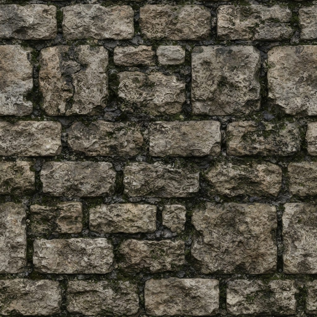 Image: Seamless tileable texture, front view of an ancien