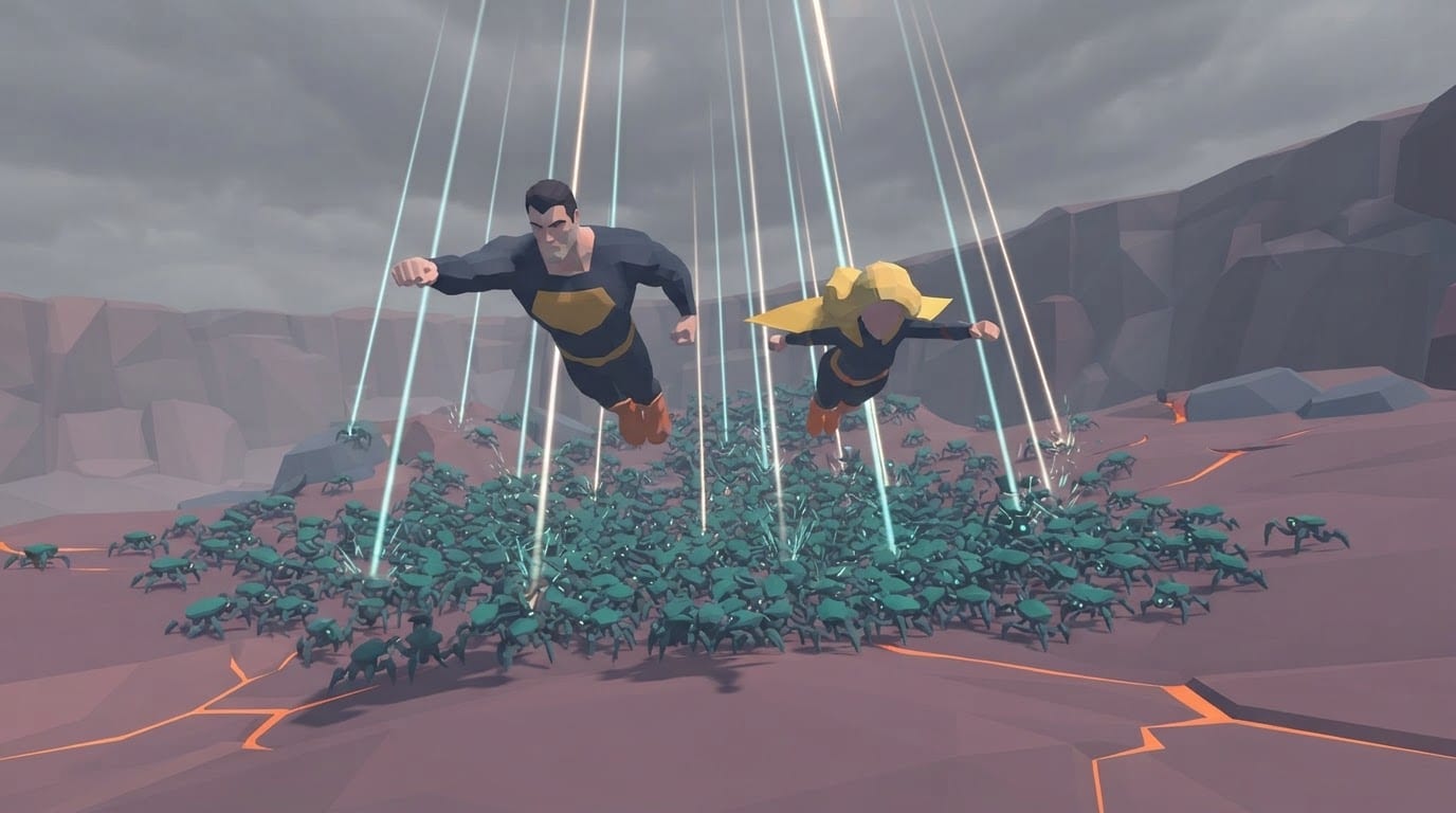 Flyers hit from the sky