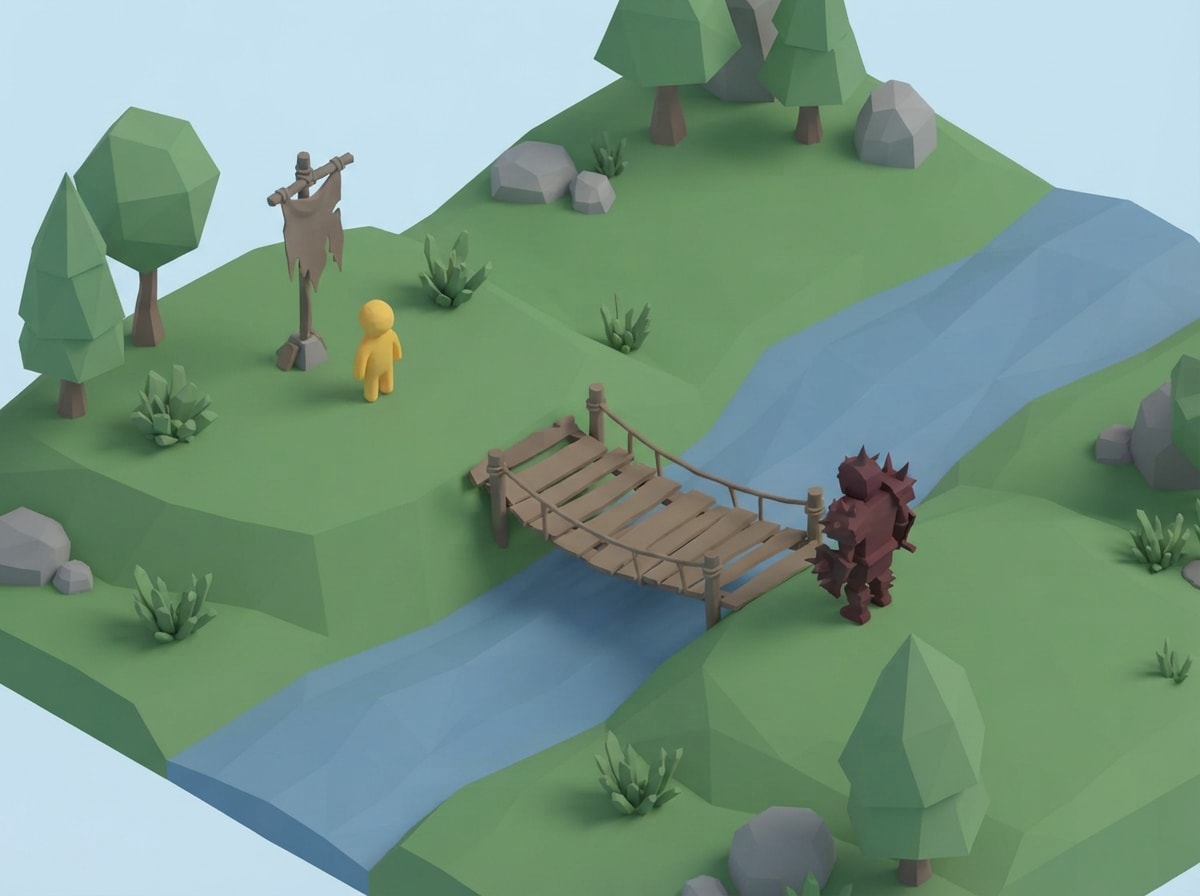 Chunky Low-Poly Clay