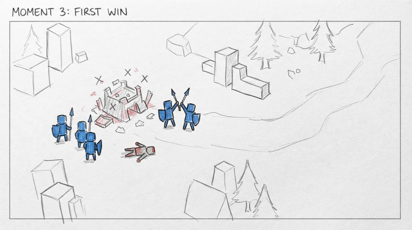 The win