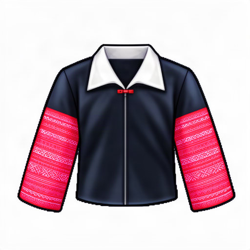 Navy Embroidered Jacket