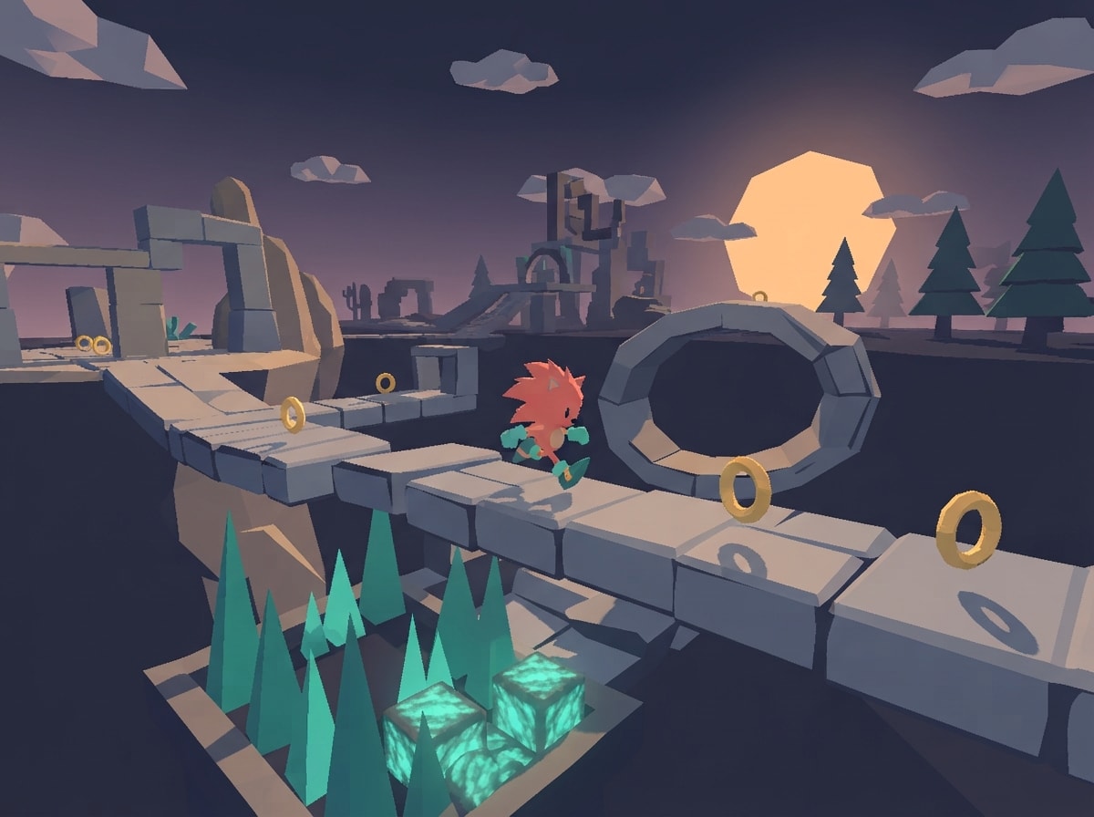 Chunky low-poly