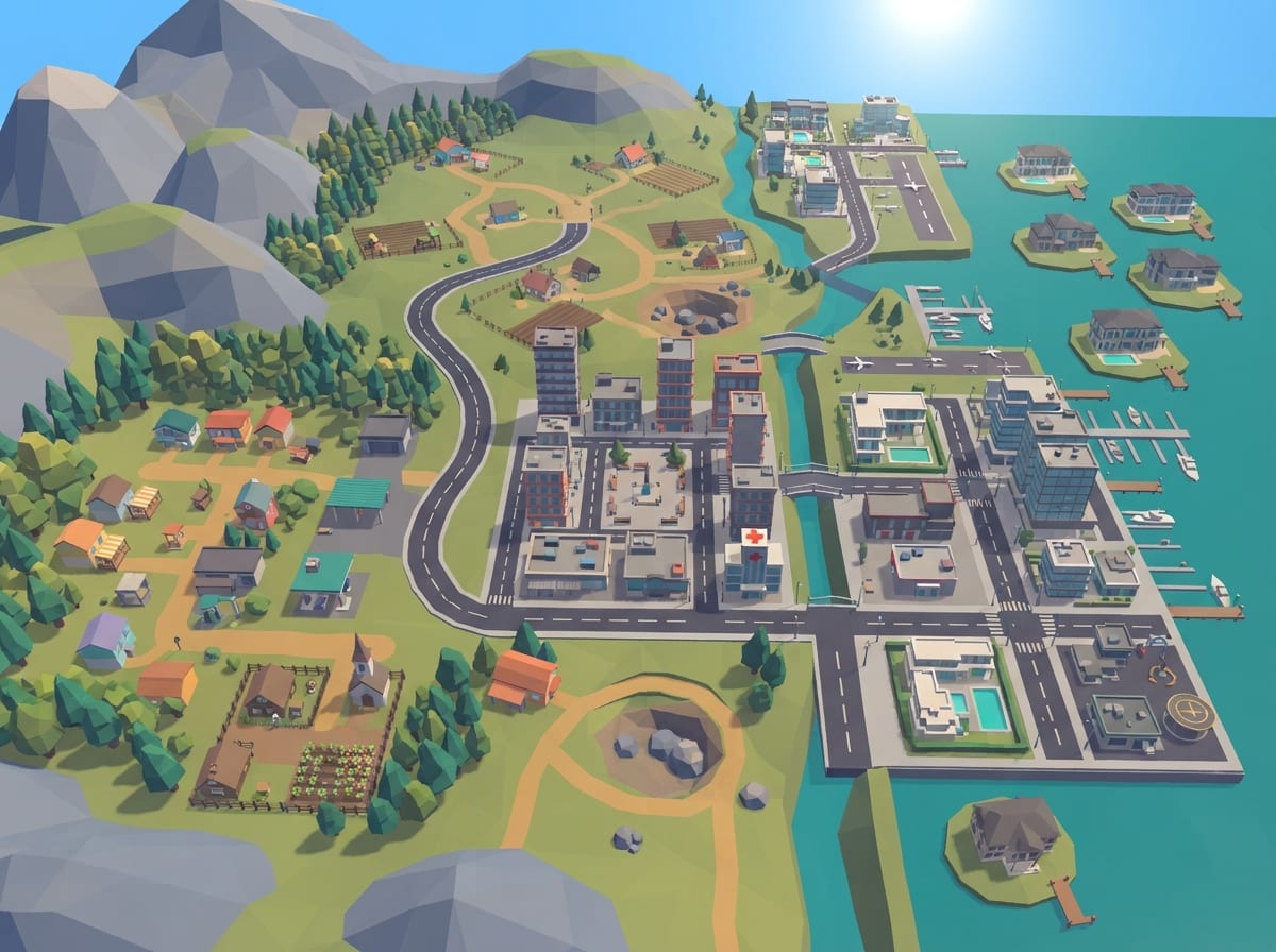 Chunky low-poly