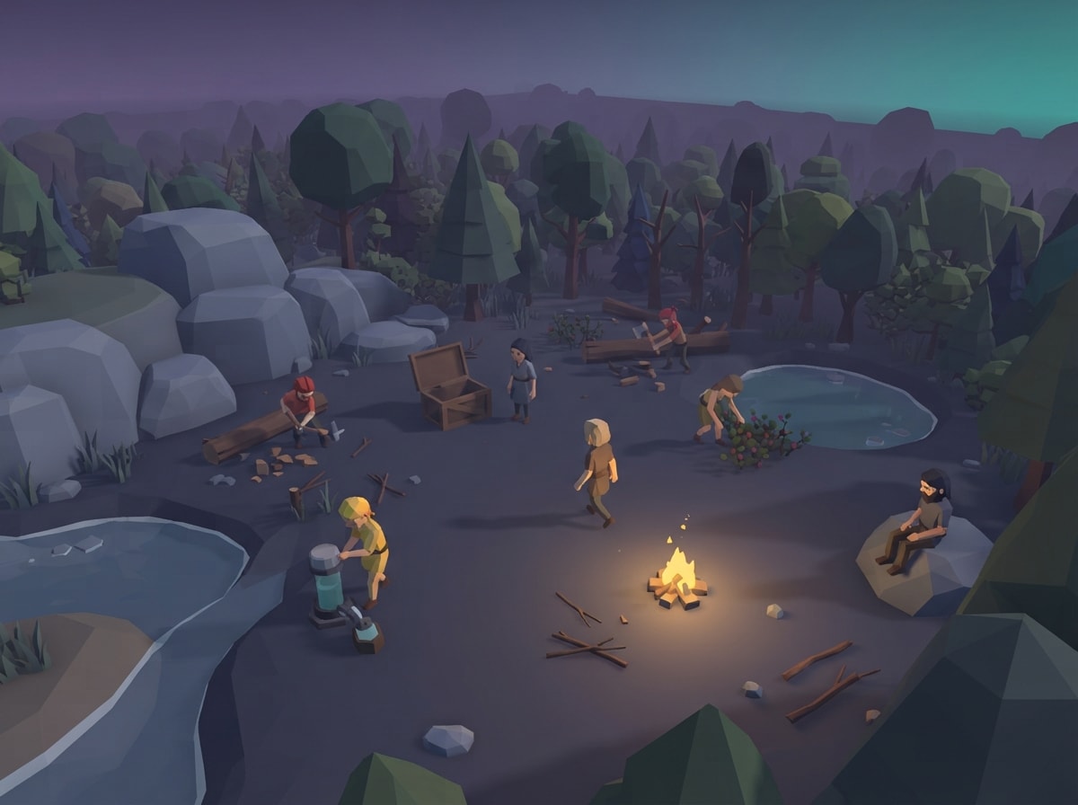 Chunky low-poly