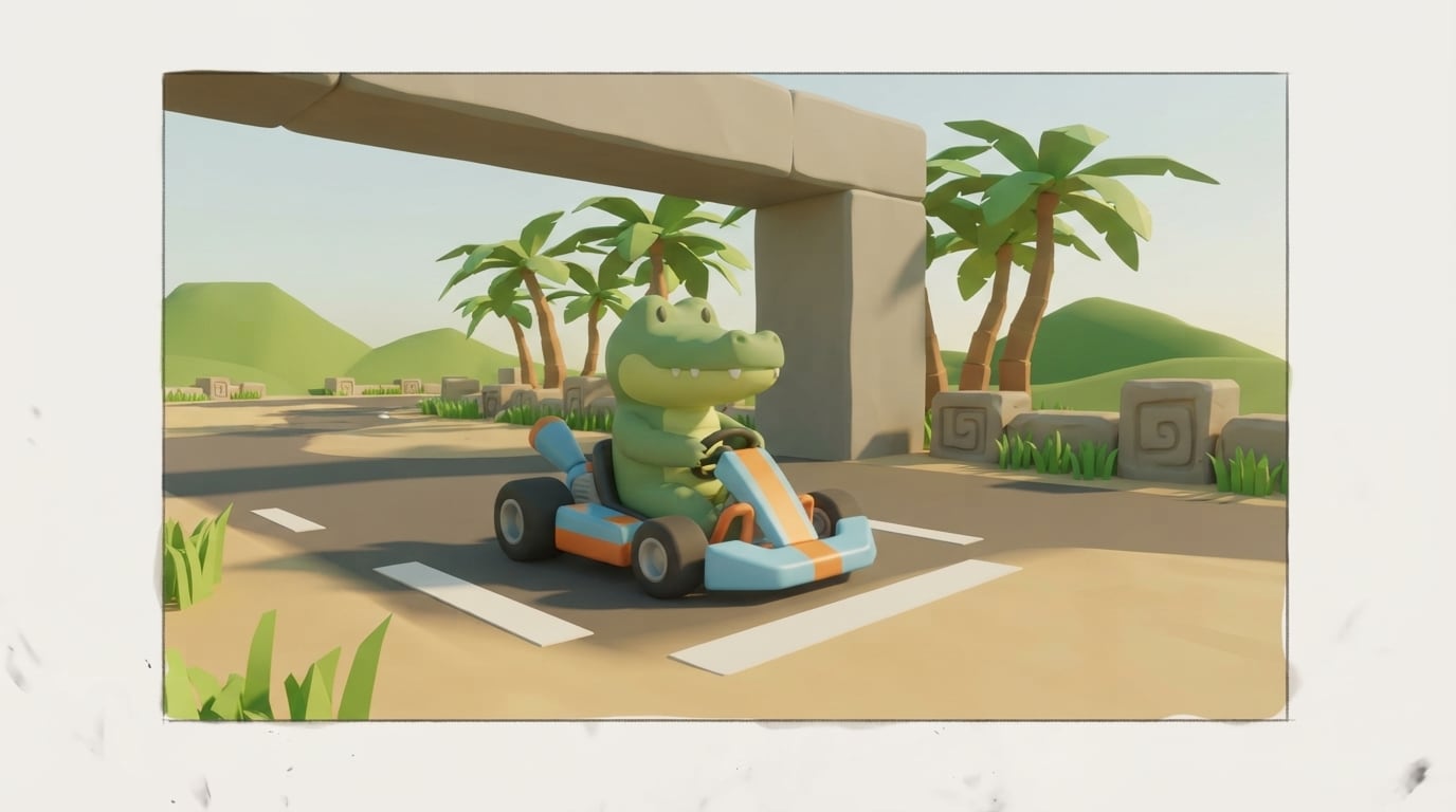 The start — alligator racer