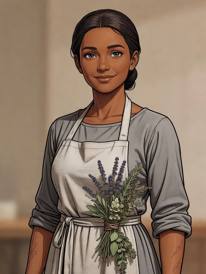 Portrait - spouse_healer (illustrated)