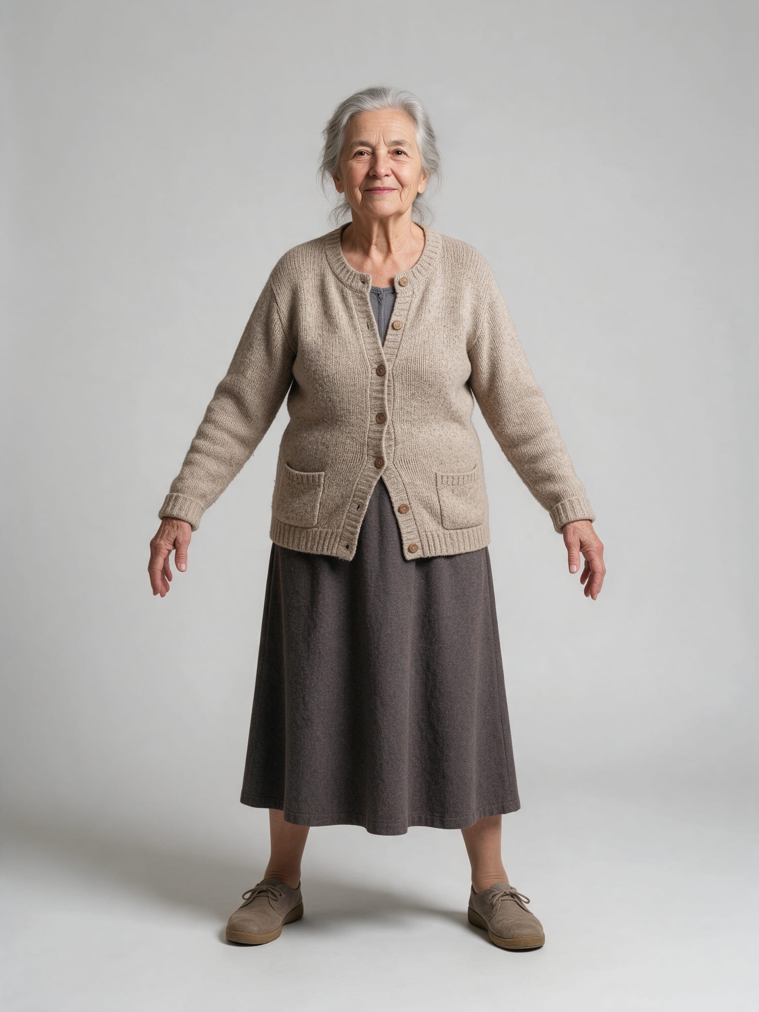Modern Elder Woman - A-Pose Reference