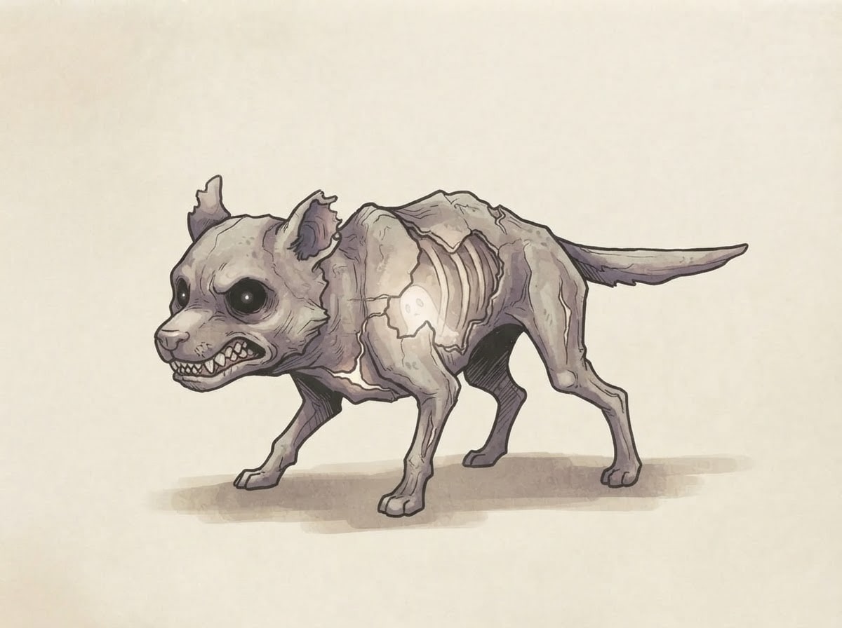 Who you meet — scarier animal husk