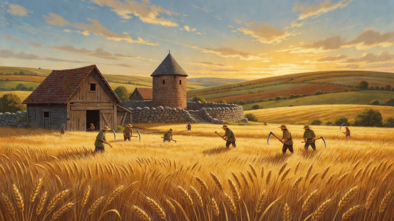 Kingdom illustration - Wheat field