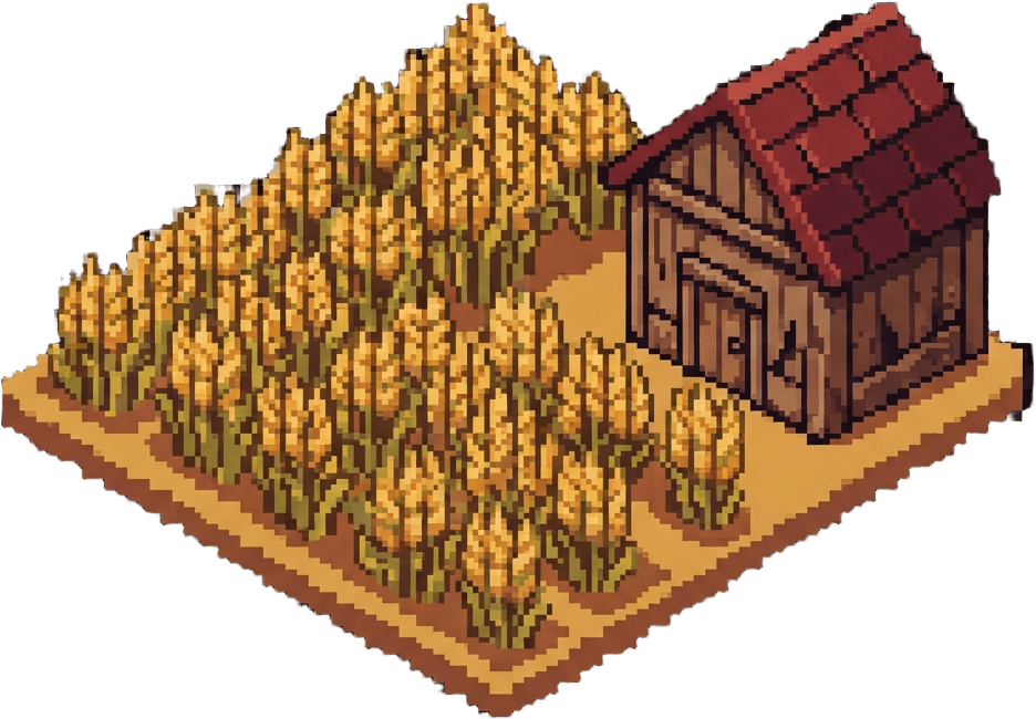 Kingdom pixel sprite - Wheat field patch