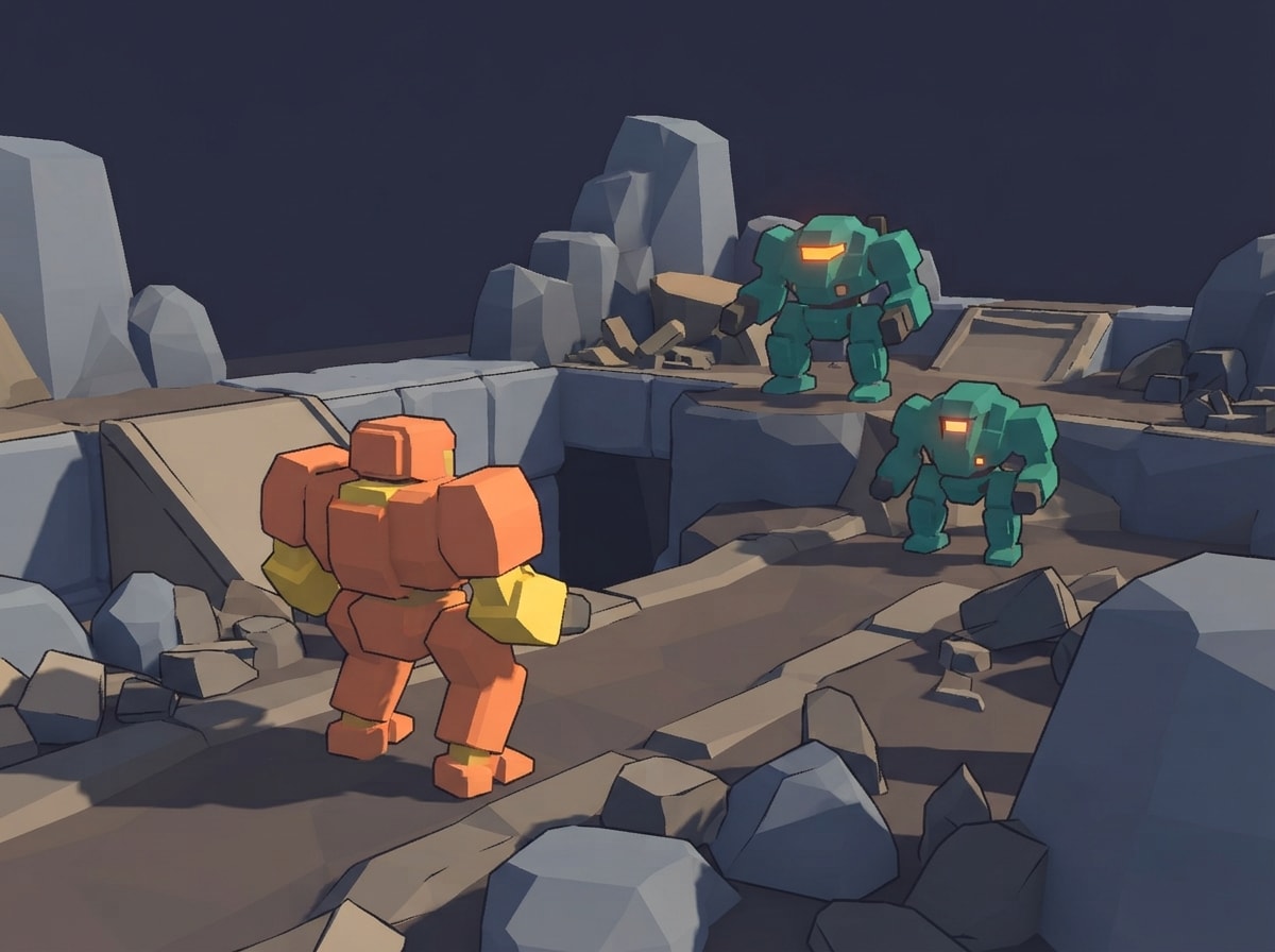 Chunky low-poly