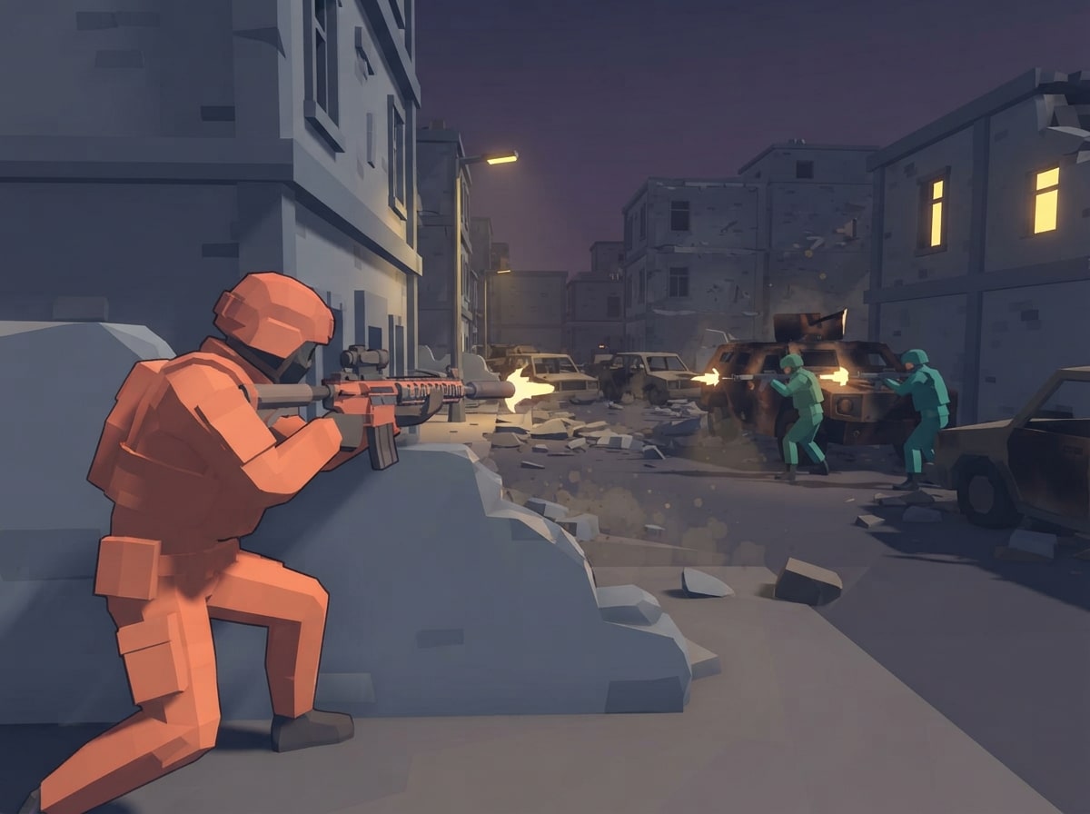 Chunky low-poly
