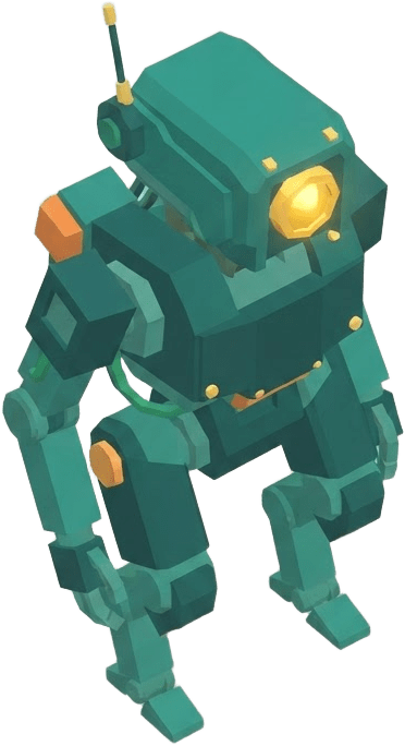 Image: this creature as a game sprite, three-quarter top-