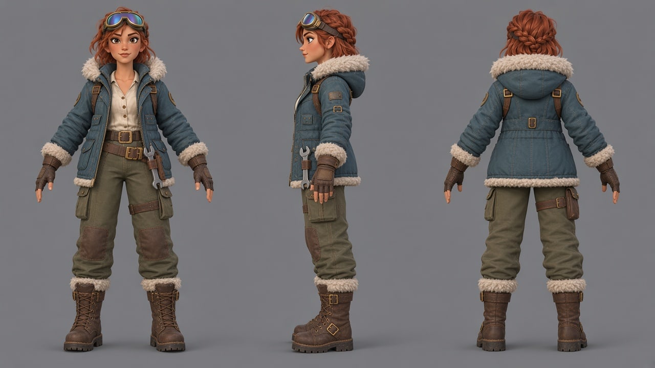 Winter Explorer Character