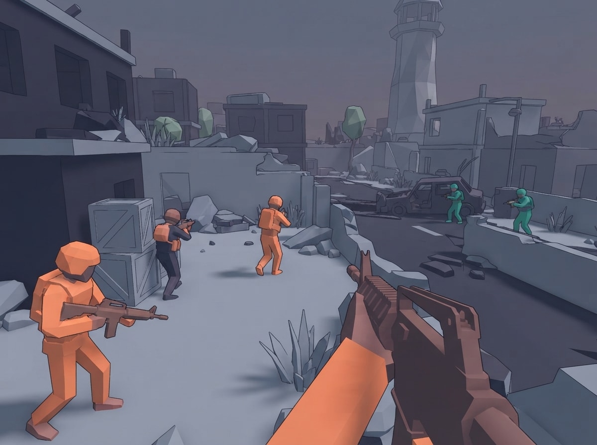 Chunky low-poly