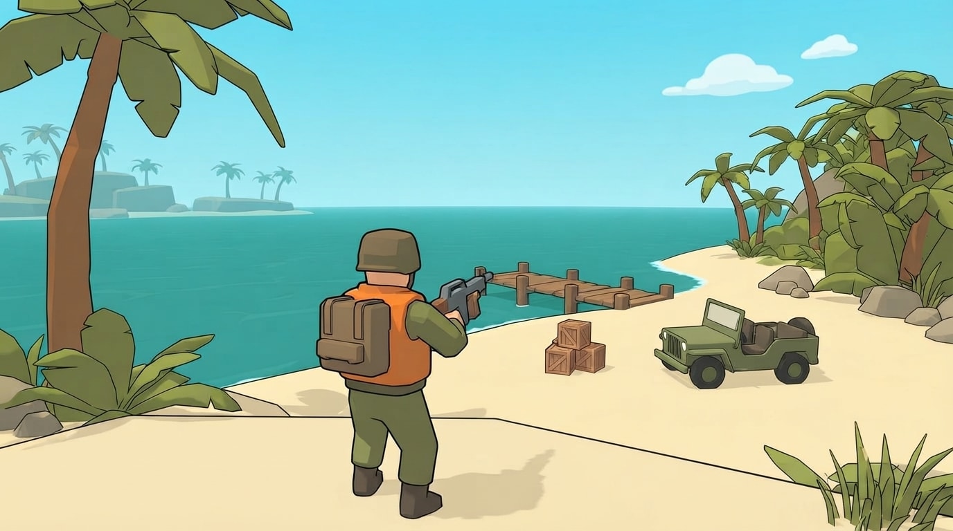 Toon outlined 3D (no frame)