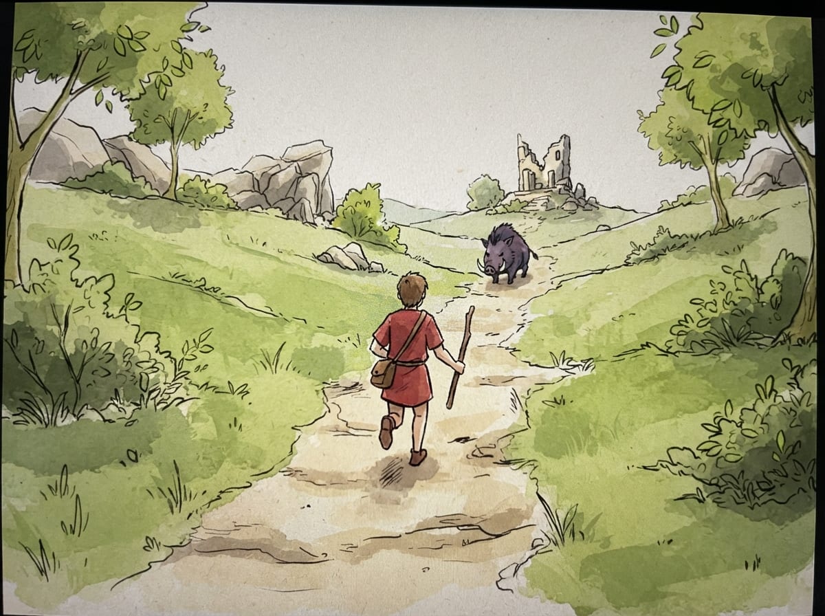 Hand-drawn