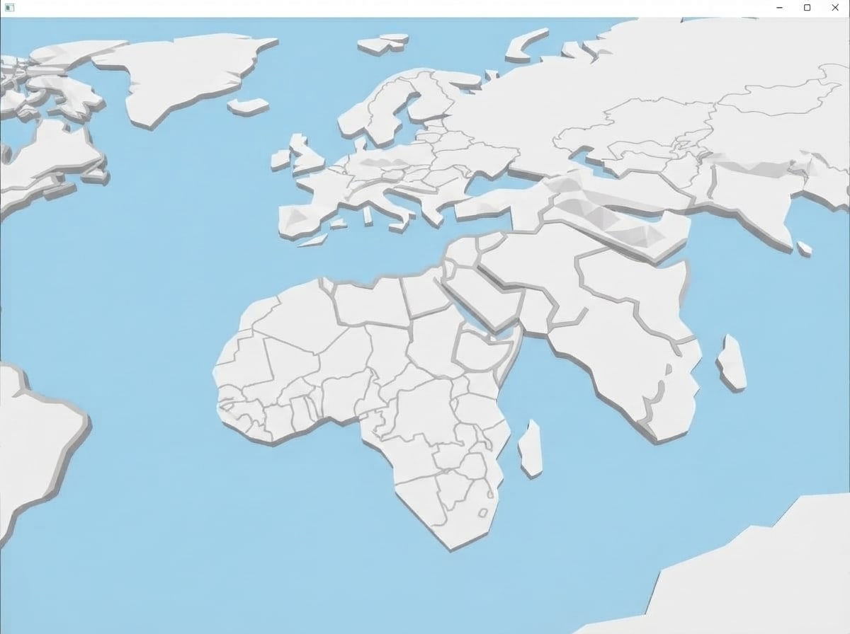 Chunky low-poly · white map