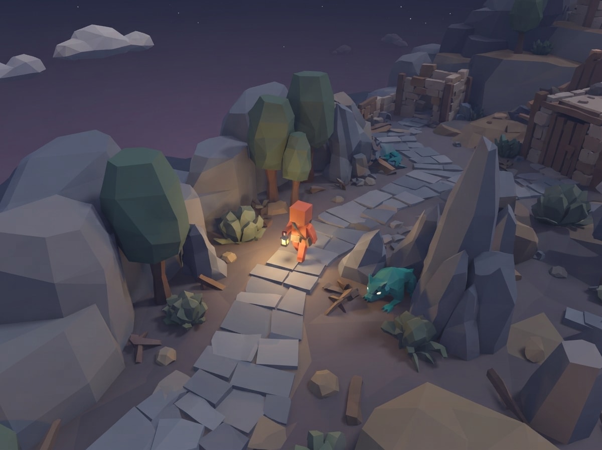 Chunky low-poly