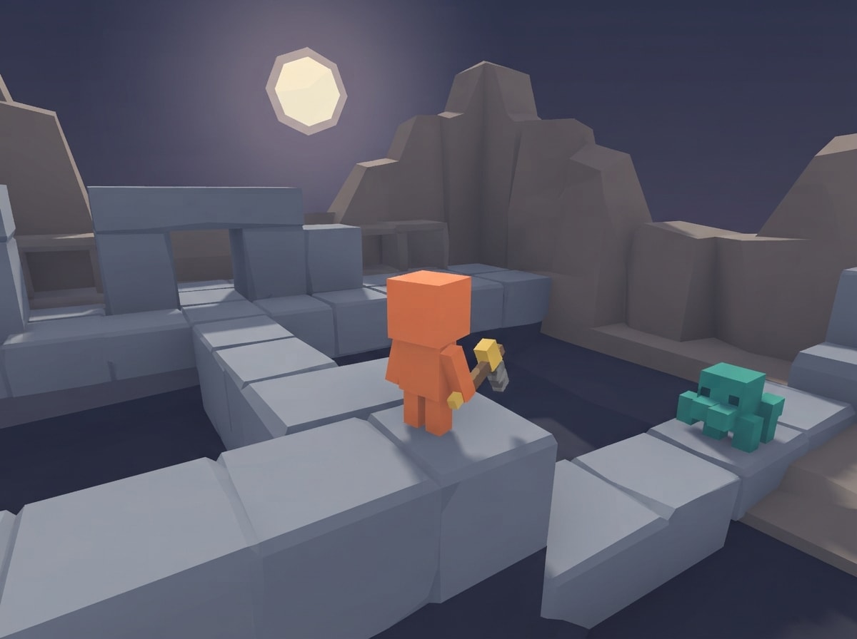 Chunky low-poly