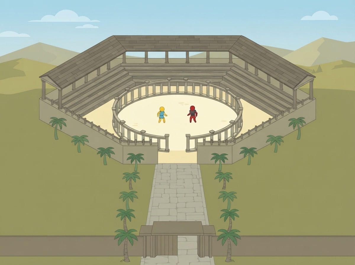 Flat colour — bigger, grounded