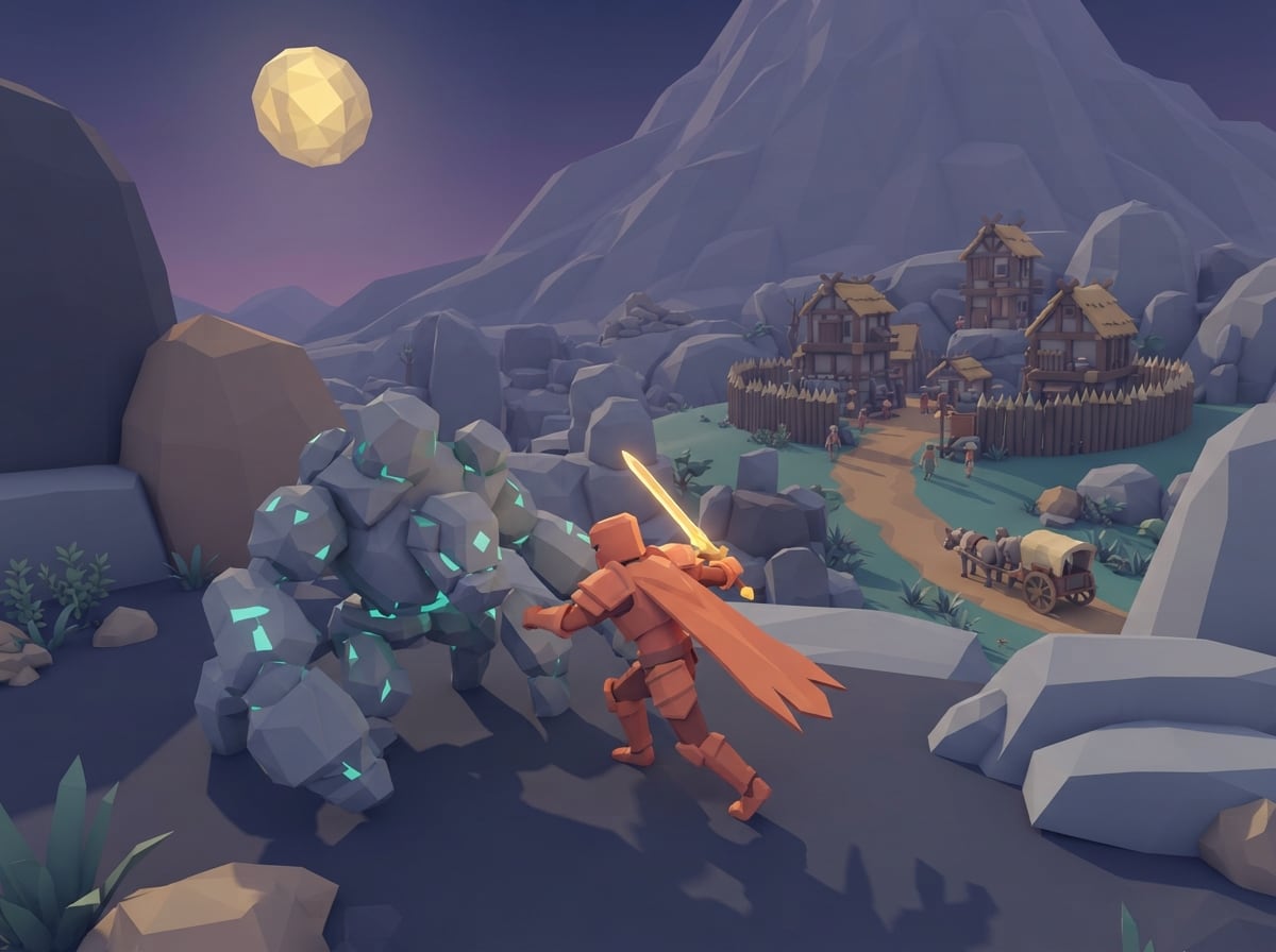 Chunky low-poly