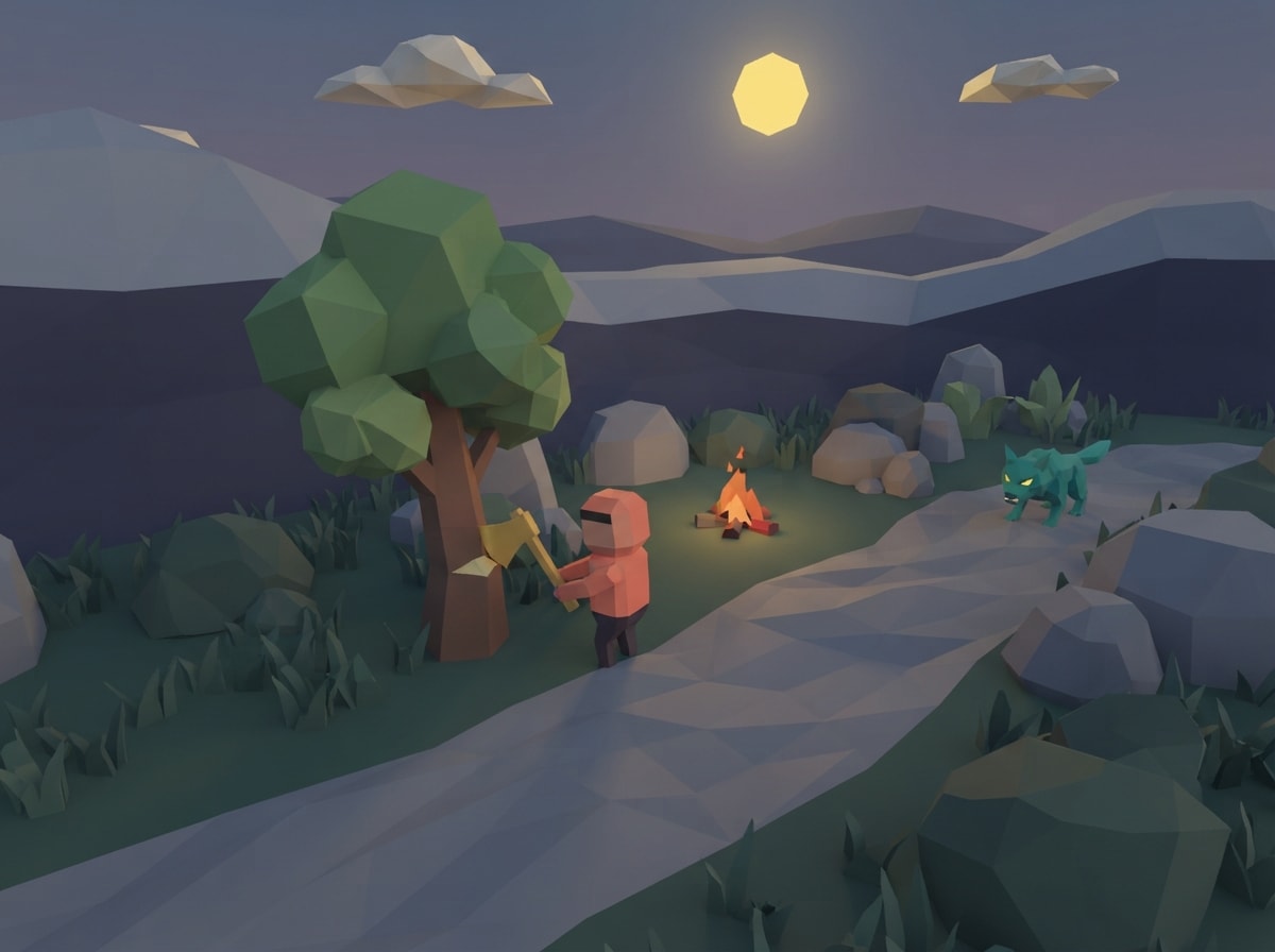 Chunky low-poly